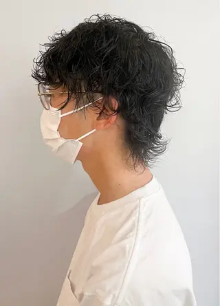 メンズ Kva所属・ウルフ/ハイトーン /髪質改善/AIRIのヘアスタイル