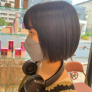 ショート カラー ｱｵﾇﾏﾐﾕ☁️ /ボブ/ハイトーン/のヘアスタイル