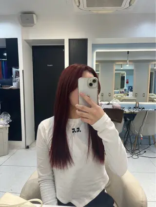 ロング カラー ハイトーン/髪質改善 🦋岩渕かすが🖤のヘアスタイル