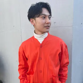 ショート パーマ メンズ 🌈圧倒的デザイン パーマ　関和希のヘアスタイル