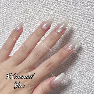 ネイル 長いだし/スカルプ/ パラシェルN.oneのネイルデザイン