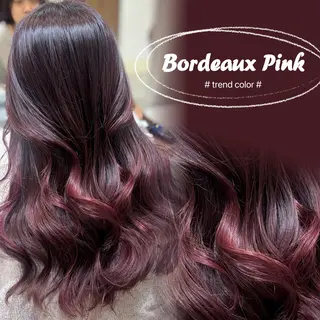 ロング カラー トゥサリ/ 海外ヘア/レイヤーのヘアスタイル