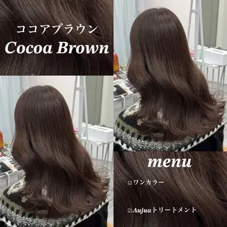 ロング カラー ヘアアレンジ ブリーチなしカラー /ベージュ/安形翔のヘアスタイル