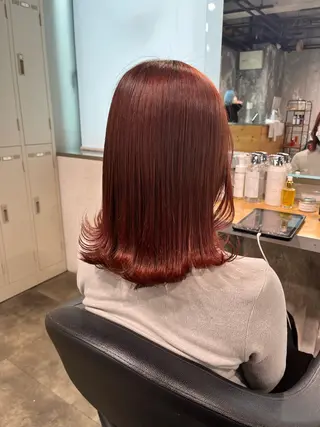 セミロング I S所属・🌿透明感カラー 縮毛矯正✨かずきのヘアスタイル