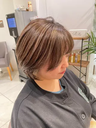 ショート カラー 🇰🇷韓国ヘア★ 副店長.쿠리타⭐︎のヘアスタイル