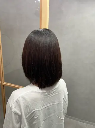 ミディアム ulu by dot.所属・かがみはやと 髪質改善/縮毛矯正のヘアスタイル