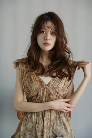 ロング カラー ヘアアレンジ sweet room所属・髪質改善/ニュアンス シモンのヘアスタイル