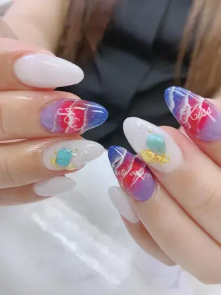 セミロング JNA認定講師🌸 RIEのネイルデザイン