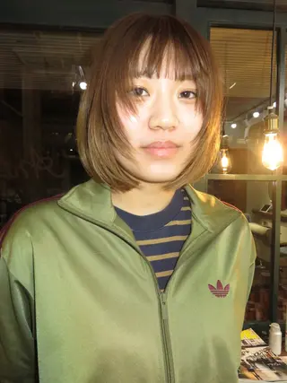 ミディアム ホナミ /ボブカットモデルのヘアスタイル