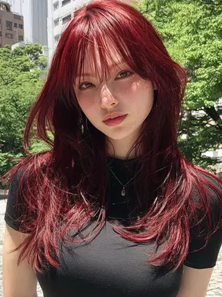 ロング 縮毛矯正/レイヤー カット⭐️SHOTAのヘアスタイル