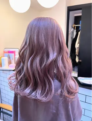 ロング カラー ヘアアレンジ ハイトーンカラー 🦋yuri🦋のヘアスタイル