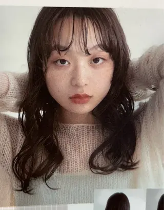 パーマ レイヤー/透明感 カラー/nanokaのヘアスタイル