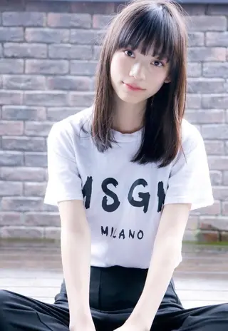 ミディアム カラー パーマ ヘアアレンジ ミニボブ/ブリーチ 🌈MISATOのヘアスタイル