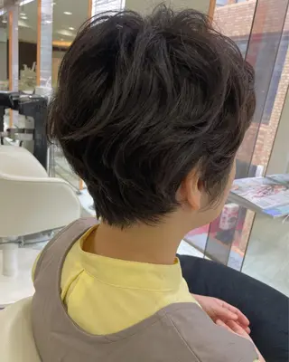 ショート パーマ チーフデザイナー 西川凌史のヘアスタイル