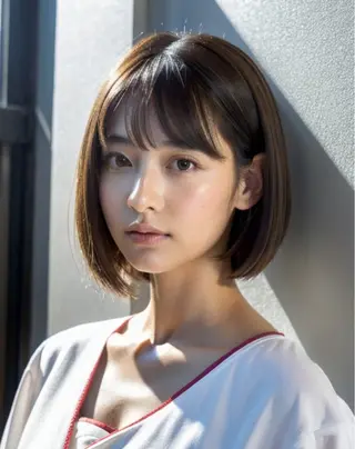 ショート ミルクティーベージュ 山本勝志のヘアスタイル