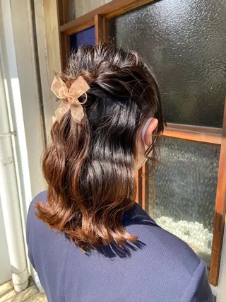 ミディアム ENIEN MAKE'S 立川所属・綾/ベージュカラー /パーマ🩰のヘアスタイル