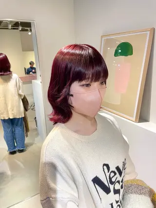 ショート カラー 髪質改善マスター 長尾勇弥/梅田中津のヘアスタイル