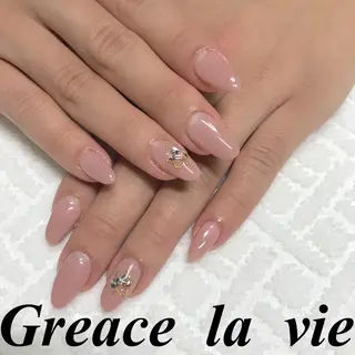 ロング カラー パーマ ヘアアレンジ キッズ ネイル マツエク・マツパ Greace la vie所属・Greace  la vieのネイルデザイン
