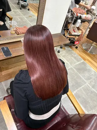 ロング カラー SOYON西大寺店所属・ダブルカラー/ 髪質改善💎安藤のヘアスタイル