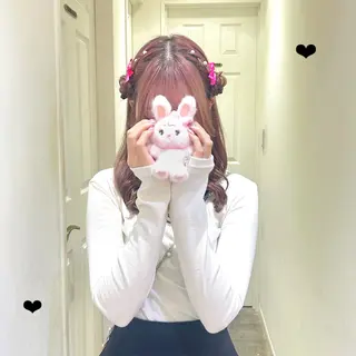 ヘアアレンジ 🎀透明感カラー🎀 ヘアメ／mikotoのヘアスタイル
