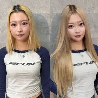 ロング Nuit 新宿所属・エクステ×ブリーチ× レイヤー🌟Kのヘアスタイル