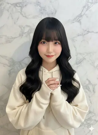 ロング 🍒しの🍒 ハイトーン/カットのヘアスタイル