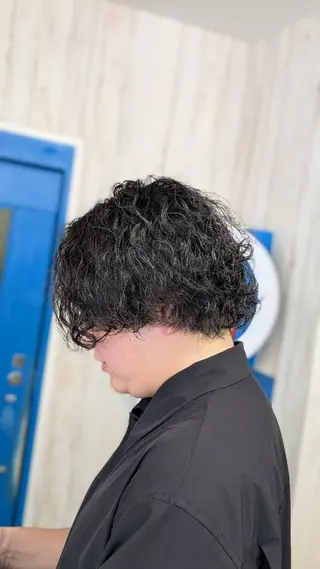 パーマ メンズ メンズパーマ/顔周り レイヤーカット/えののヘアスタイル