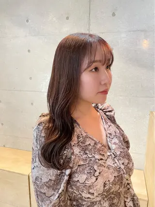 セミロング カラー site Noah所属・【表参道】Ruri デジタルパーマのヘアスタイル