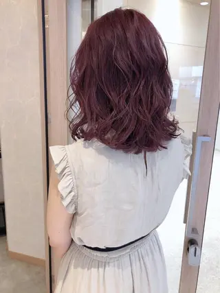 ミディアム gotodayシェアサロン名古屋店所属・フリーランス美容師 mikaのヘアスタイル