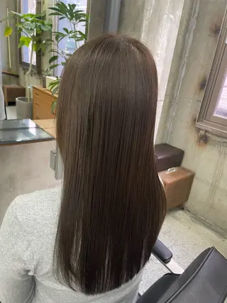 セミロング Land.所属・【透明感ツヤカラー】 三浦寛之のヘアスタイル