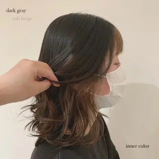 ミディアム カラー AI TOKYO S所属・mizuki 【韓国レイヤー】のヘアスタイル