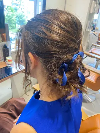 ヘアアレンジ 代表 清水稔也 オージュアソムリエのヘアスタイル