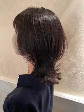 ミディアム カラー 髪質改善／美髪矯正 林田和真のヘアスタイル