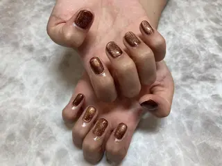 ネイル ネイルリボン 受付スタッフのネイルデザイン