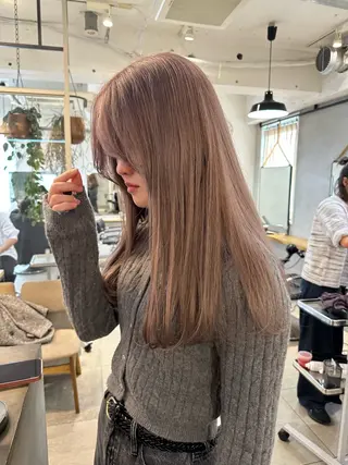 ロング カラー REINA☁️透明感 カラー/ぷつっと♡のヘアスタイル