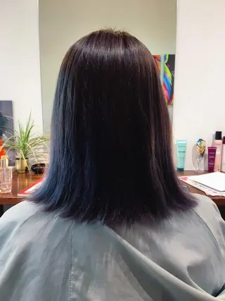 カラー 🩵オカダ サヤカ🩵のヘアスタイル