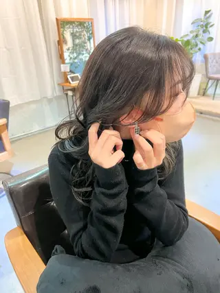 ミディアム ブリーチなしカラー 🌿‬脇黒丸 彩のヘアスタイル