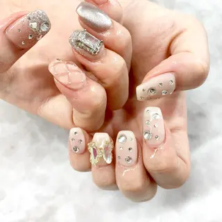 ネイル マツエク・マツパ アイブロウ pu muのネイルデザイン