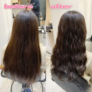 ロング パーマ ブリーチ縮毛矯正/ デサキ ショウヘイのヘアスタイル