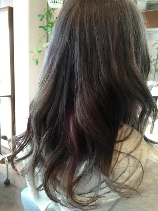 ミディアム セミロング ロング カラー 原宿サロン代表 デザインカラー伊藤卓のヘアスタイル