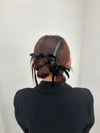 セミロング 韓国ヘア/顔周り ヘアセット/加藤優里のヘアスタイル