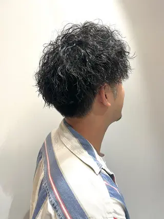 ショート パーマ メンズ ニュアンスヘア☆樋口 希世☆のヘアスタイル
