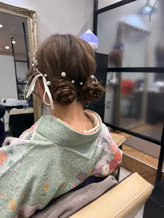 セミロング ヘアアレンジ hair salon  CAMON.所属・仙台/camon/ airiのヘアスタイル