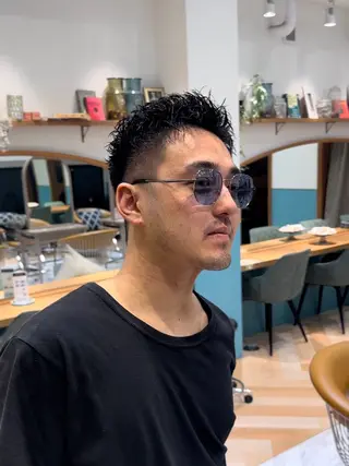 ショート メンズ 【池袋店 店長】伊藤 昂樹/曲がる縮毛矯正のヘアスタイル