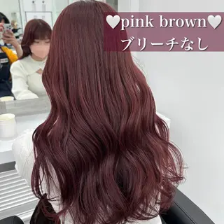 ロング カラー ヘアアレンジ 🪞official FRUITS渋谷🩰のヘアスタイル