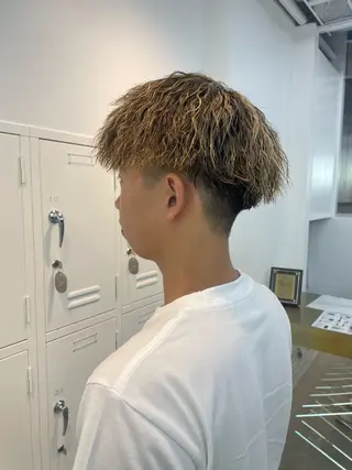 カラー パーマ メンズ メンズ/シャドウ/ 波巻き/kyogoのヘアスタイル