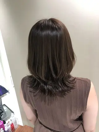 ミディアム カラー パーマ ヘアアレンジ 【似合うが見つかる】 Hanaのヘアスタイル