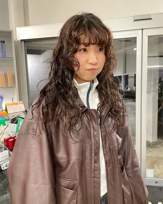 ロング パーマ パーマ/レディース カット/伊藤萌のヘアスタイル