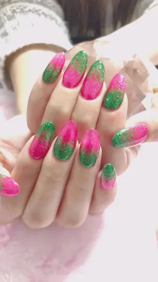 ロング カラー キッズ ネイル マツエク・マツパ 💎ビューティサロン 湘南　RIRAN💎のネイルデザイン