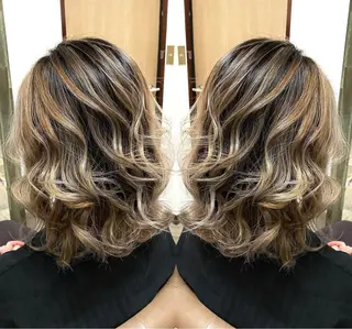 ミディアム 山崎 翼のヘアスタイル